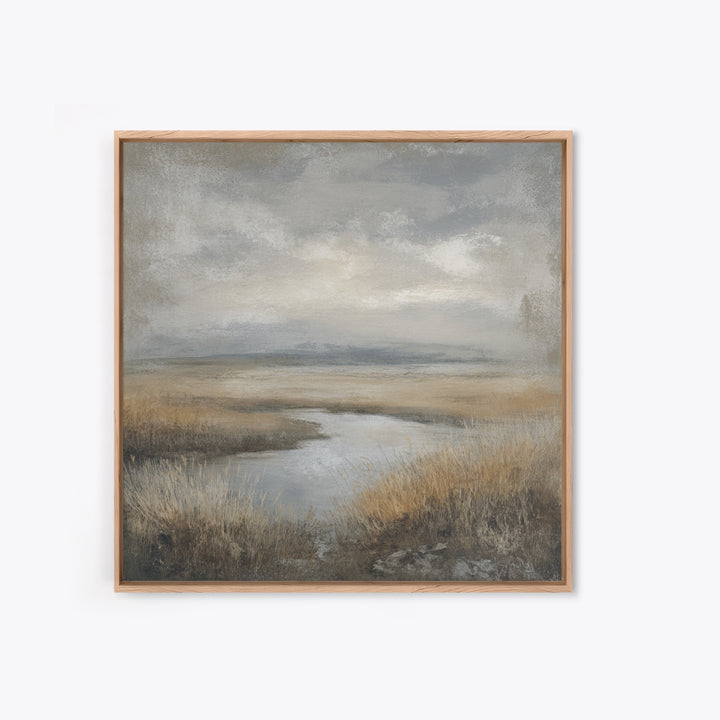 Misty Bridge Landscape Canvas Print, Black and White Art, Room Decor, Living Room Decor, Fine Art, Monochrome, Art Print, BAW-1x1-91
