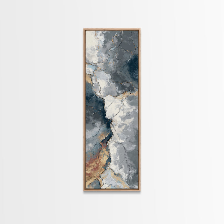 Abstract Marble Texture Canvas Print, Black and White Art, Set of 3 Prints, Living Room Decor, Fine Art, Monochrome, BAW-1x3-51
