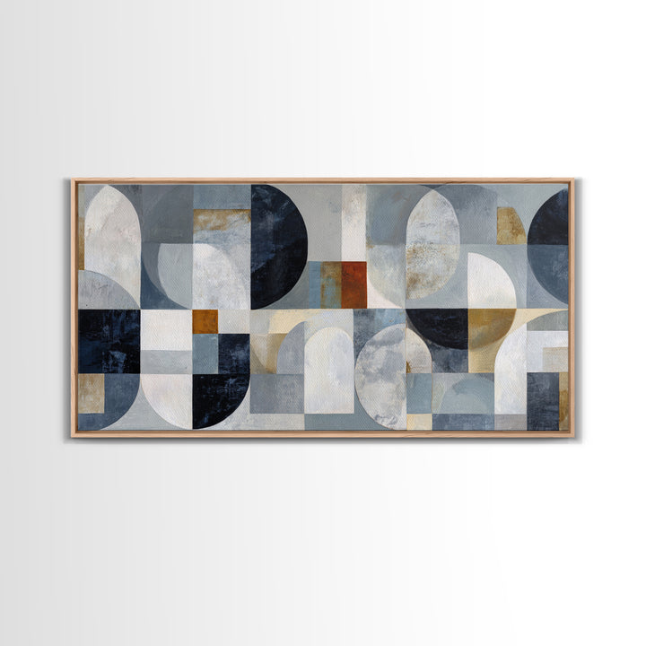 Abstract Marble Texture Framed Canvas Print, Black and White Art, Wall Art, Living Room Decor, Abstract Art, Monochrome, BAW-2x1-35