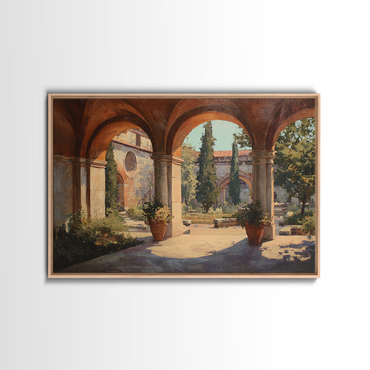 High Contrast Architectural Arches and Shadows Canvas Print, Black and White Art, Original Art, Living Room Decor, Monochrome, BAW-3x2-55