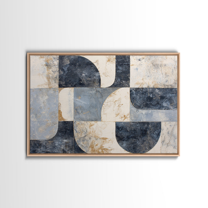 Abstract Marble Texture Canvas Print, Black and White Art, Digital Art, Living Room Decor, Abstract Art, Monochrome, BAW-3x2-67