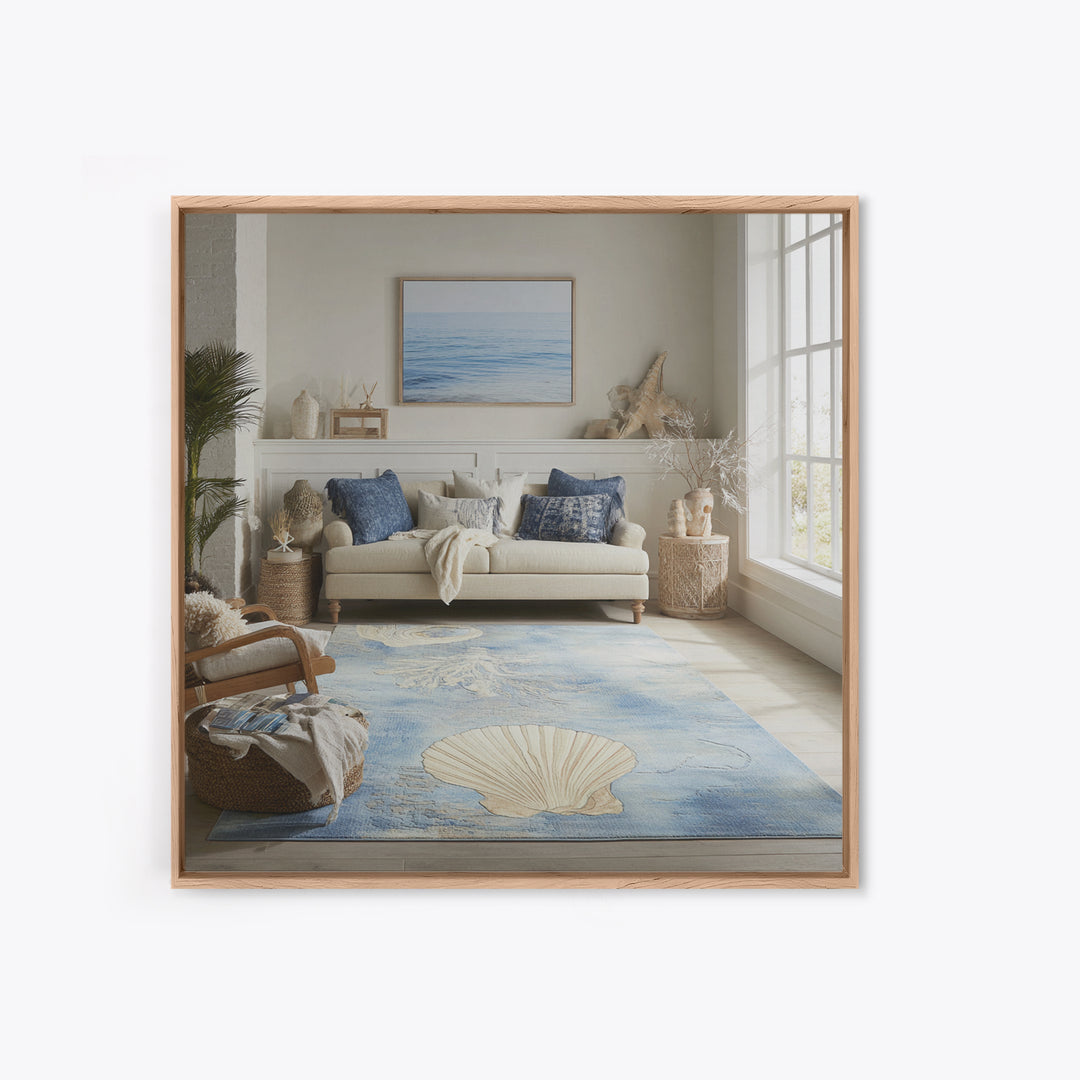 Seashell Collection Painted Like Natural Specimens Canvas Print, Beach Art, Beach Decor, Coastal Decor, Fine Art, Shore, BEA-1x1-76