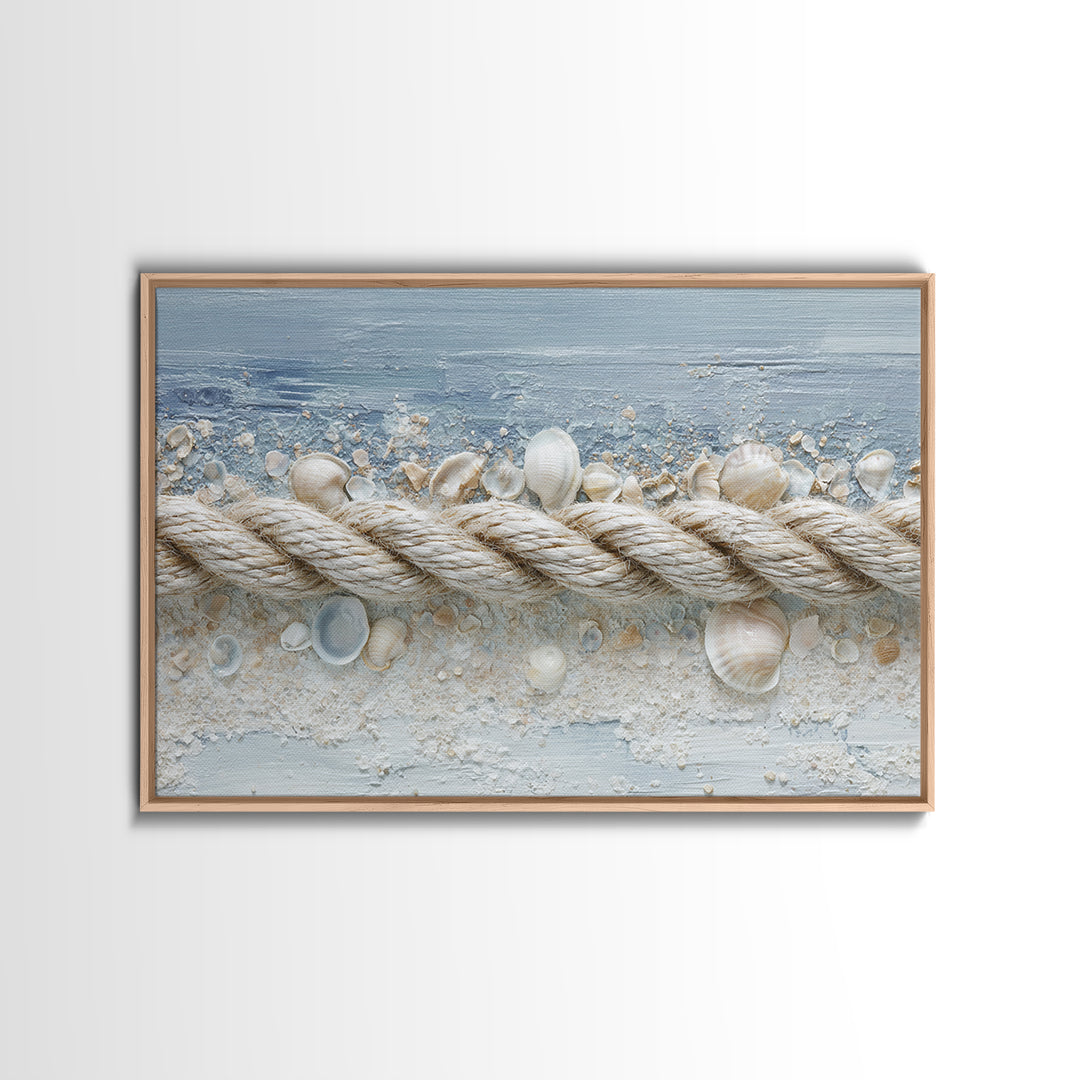 Seashell Collection Painted Like Natural Specimens Canvas Print, Beach Art, Statement Artwork, Coastal Decor, Shore, BEA-3x2-80