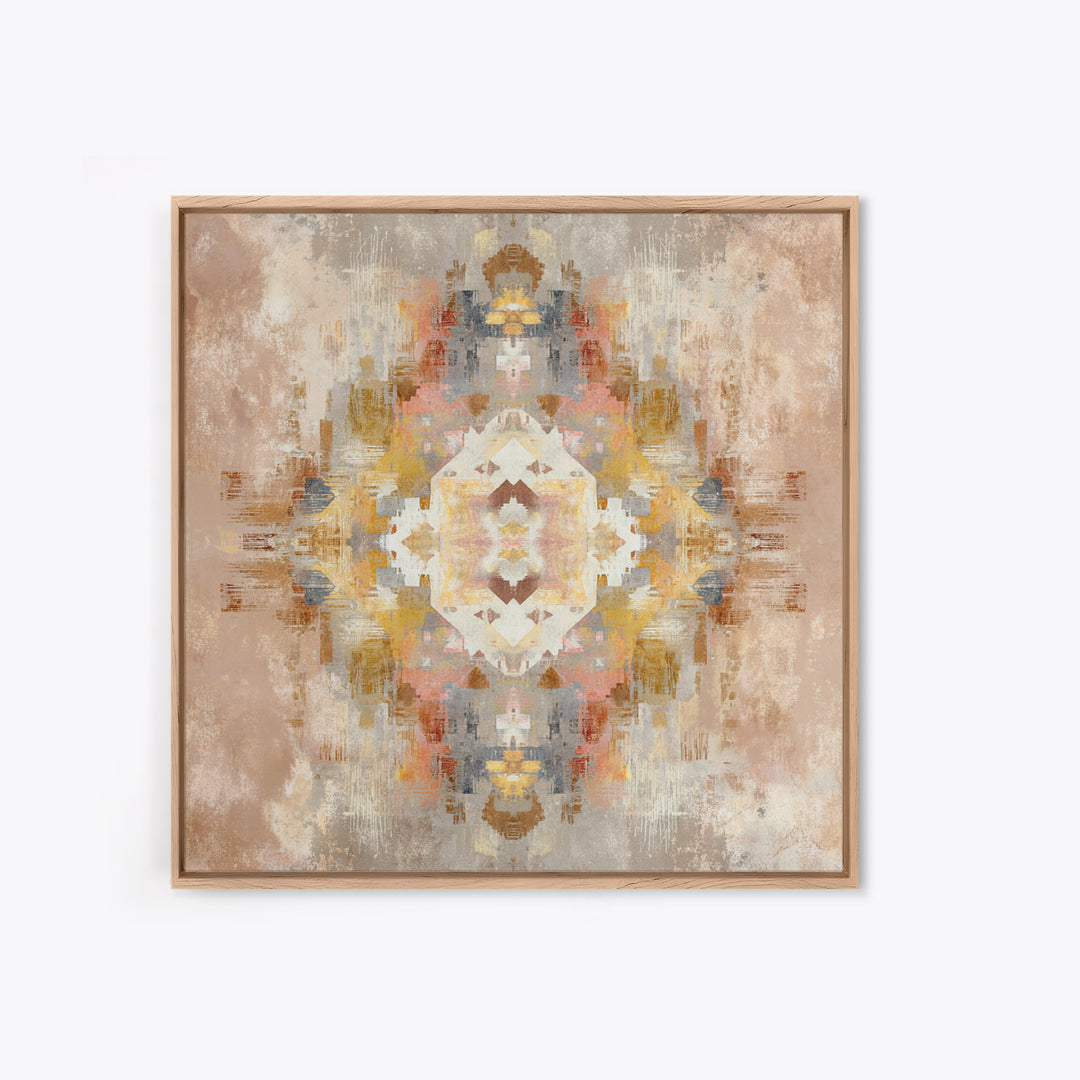 Tribal Neutral Pattern Canvas Print, Boho Art, Set of 3 Prints, Living Room Decor, Fine Art, Bohemian, Contemporary Art, BOH-1x1-14