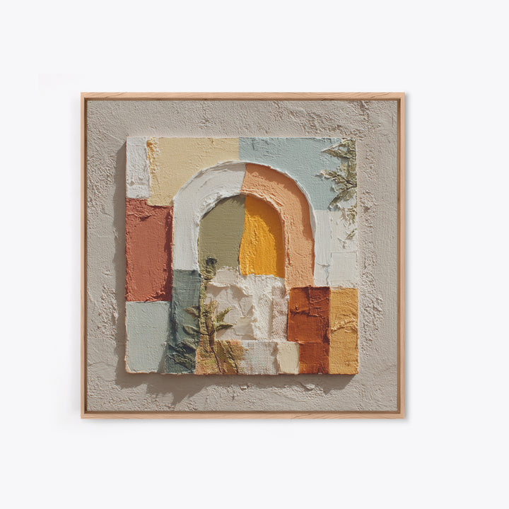 Neutral Rainbow Arches Canvas Print, Boho Art, Artwork, Living Room Decor, Fine Art, Bohemian, Boho Decor, Living Room Wall Art, BOH-1x1-3