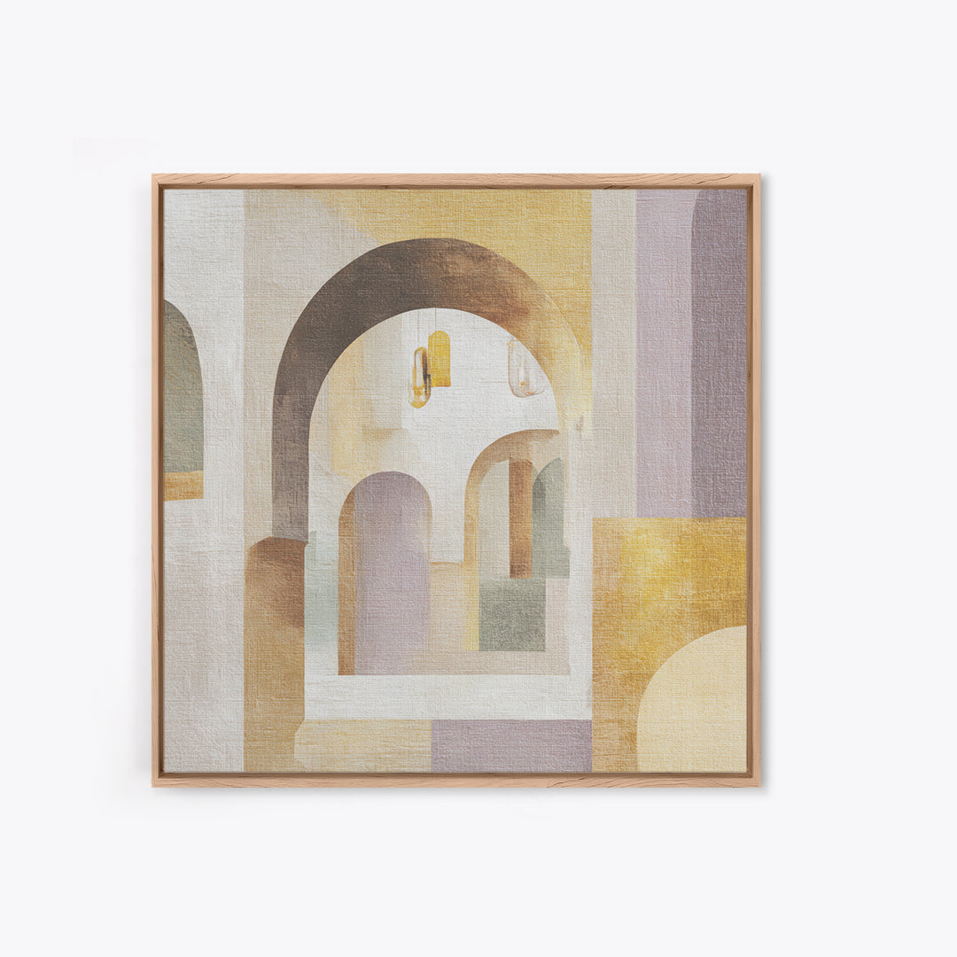 Neutral Rainbow Arches Canvas Print, Boho Art, Art Print, Living Room Decor, Fine Art, Bohemian, Digital Print, Printable Art, BOH-1x1-99