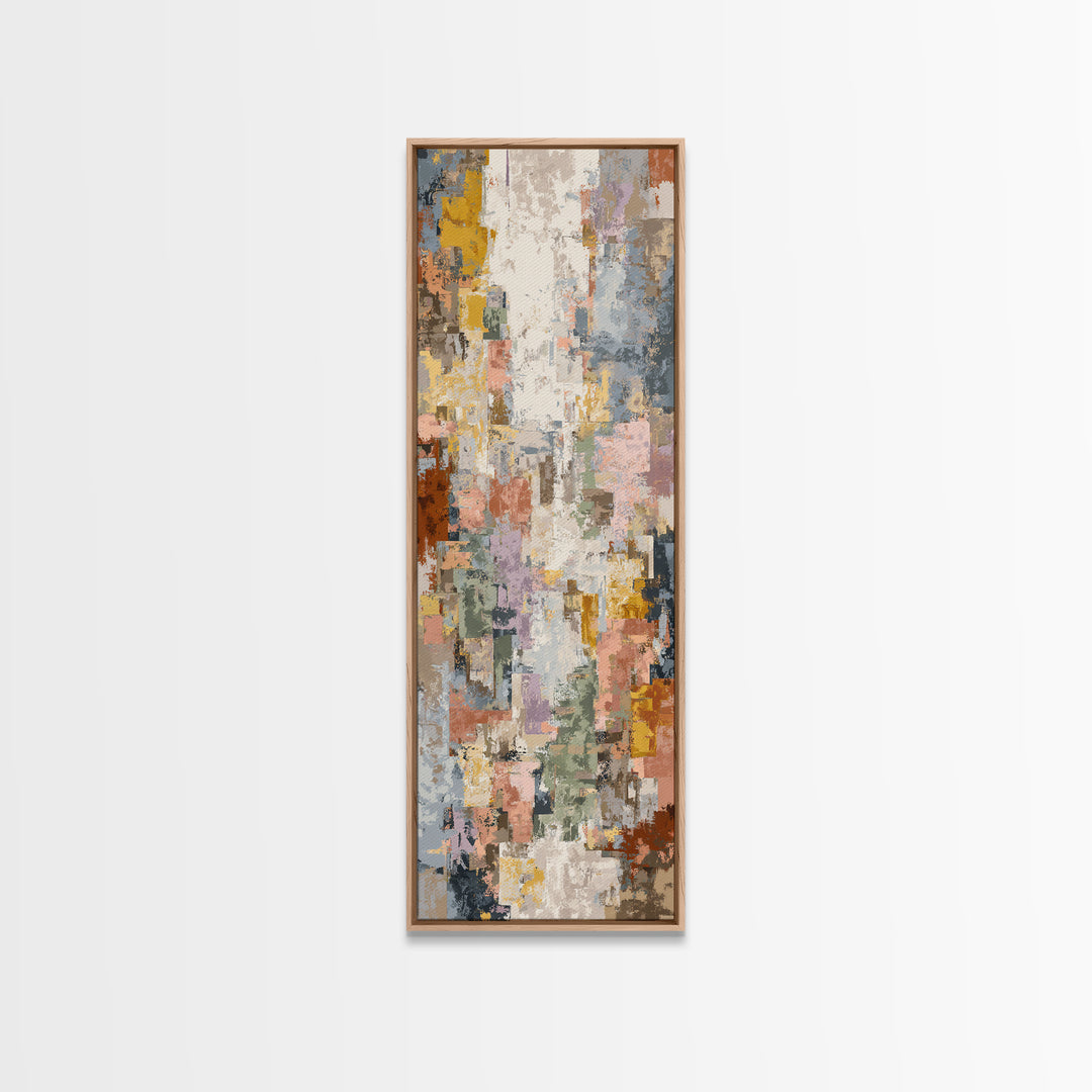 Tribal Neutral Pattern Canvas Print, Boho Art, Modern Decor, Living Room Decor, Fine Art, Bohemian, Wall Decor, Prints, BOH-1x3-2