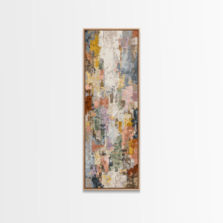 Tribal Neutral Pattern Canvas Print, Boho Art, Modern Decor, Living Room Decor, Fine Art, Bohemian, Wall Decor, Prints, BOH-1x3-2