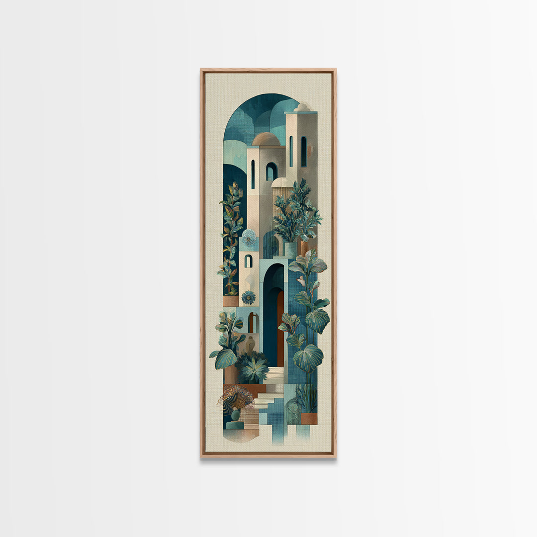Neutral Rainbow Arches Canvas Print, Boho Art, Wall Print, Living Room Decor, Fine Art, Bohemian, Minimalist Decor, BOH-1x3-39