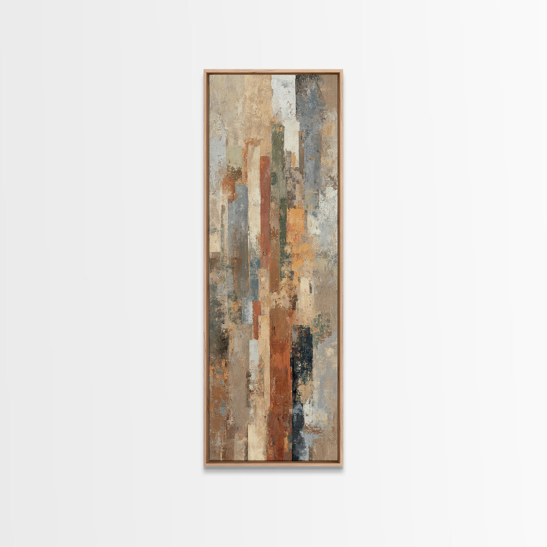 Warm Neutral Cactus Garden Illustration Canvas Print, Boho Art, Wall Print, Living Room Decor, Watercolor Art, Bohemian, BOH-1x3-6