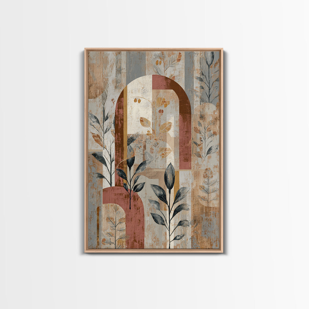 Neutral Rainbow Arches Canvas Print, Boho Art, Living Room Decor, Abstract Art, Bohemian, Modern Decor, Fine Art Print, BOH-2x3-35