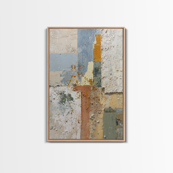 Abstract Clay Shapes Canvas Print, Boho Art, Abstract Art, Living Room Decor, Bohemian 472, Set of Prints, Wall Art Set, BOH-2x3-72