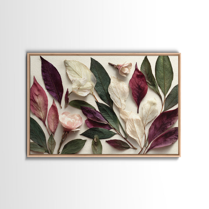 Autumn Leaves Specimen Collection Canvas Print, Botanical Art, Gallery Decor, Living Room Decor, Fine Art, Botanic, Wall Art, BOT-3x2-48