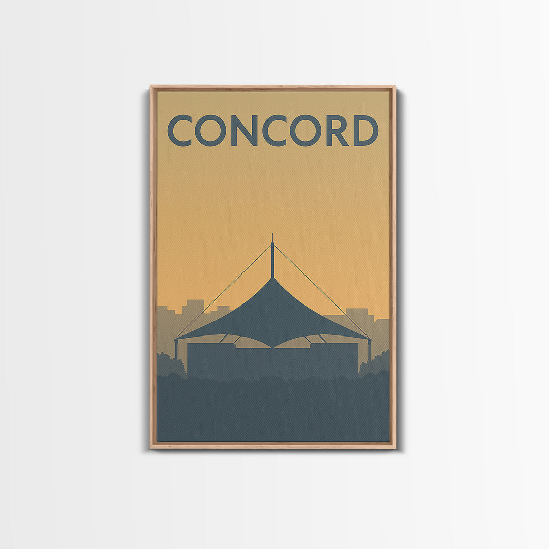 Concord California Travel Poster, Canvas Print, Mid Century Travel Art, Concord Art Print, Travel Poster Set, Wall Decor, City Travel Prints