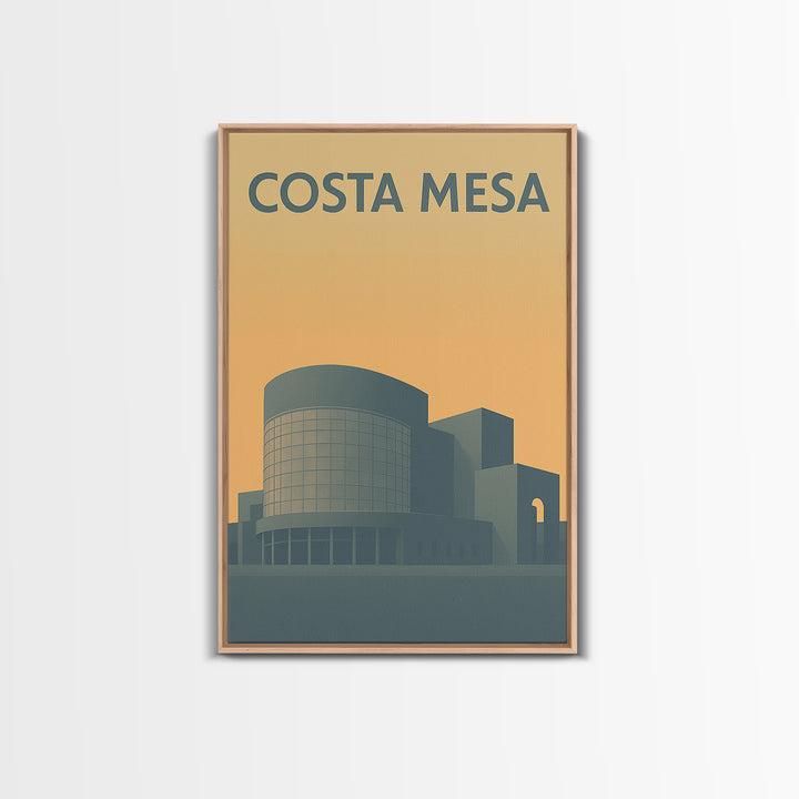 Costa Mesa California Travel Poster, Canvas Print, Vintage City Poster Art, Costa Mesa Travel Art, Vintage City Poster, Travel Poster Art