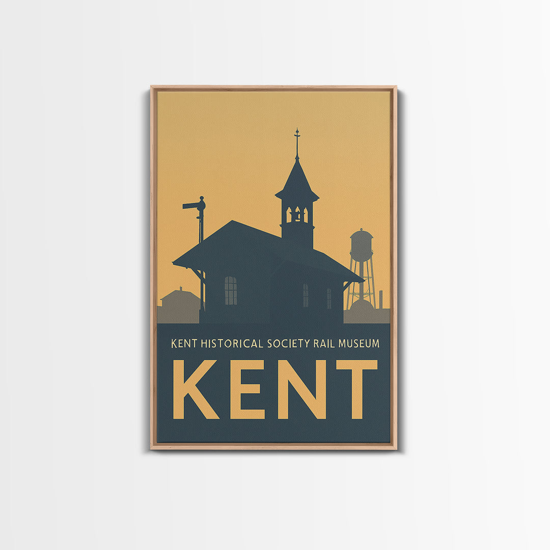 Kent Washington Travel Poster, Canvas Print, Vintage City Poster Art ...