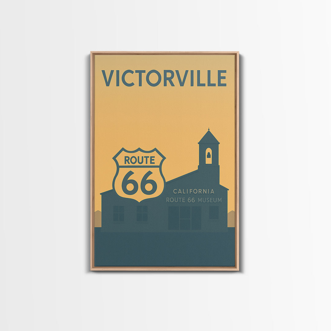 Victorville Travel Poster, Canvas Print, Minimalist Retro Wall Art, Victorville City Art, City Travel Prints, Travel Poster Set