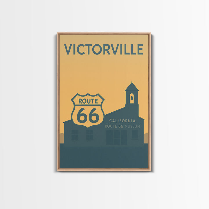Victorville Travel Poster, Canvas Print, Minimalist Retro Wall Art, Victorville City Art, City Travel Prints, Travel Poster Set