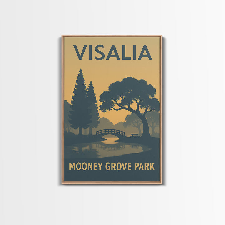 Visalia California Travel Poster, Canvas Print, Sunset Skyline Wall Art, Visalia Wall Art, Office Decor, Travel Art Print, Travel Wall Decor