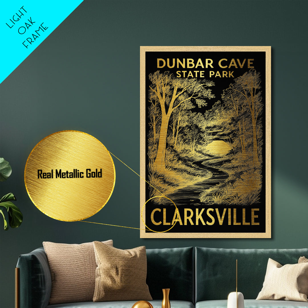 Clarksville Tennessee art, Metallic Gold Art, Modern House Art, Metal Art, Wood Framed Art, Graduation Travel Gift, Travel Gift