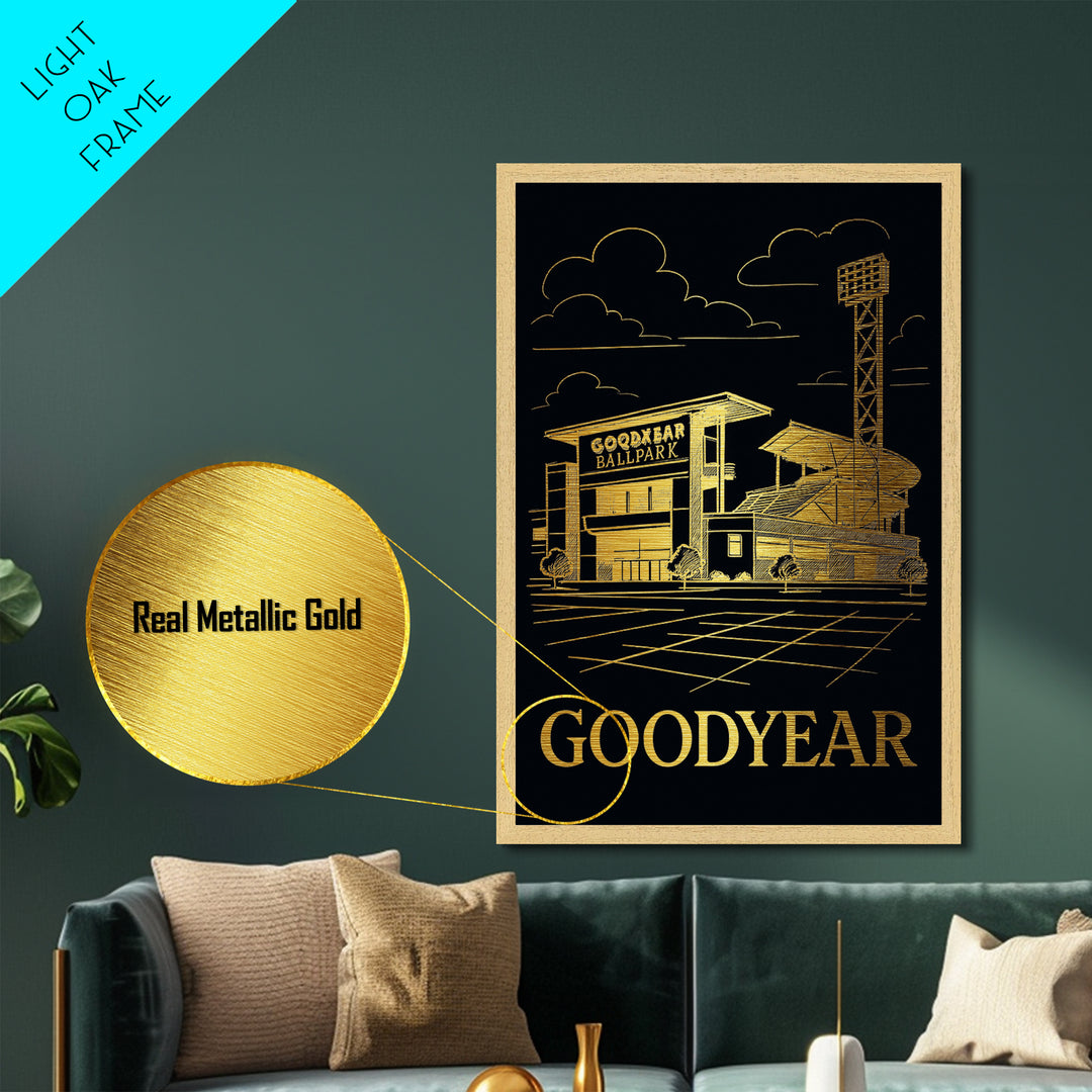 Goodyear Arizona art, Metallic Gold Art, Travel Art Prints, Metal Art, Wood Framed Art, Adventure Lover Gift
