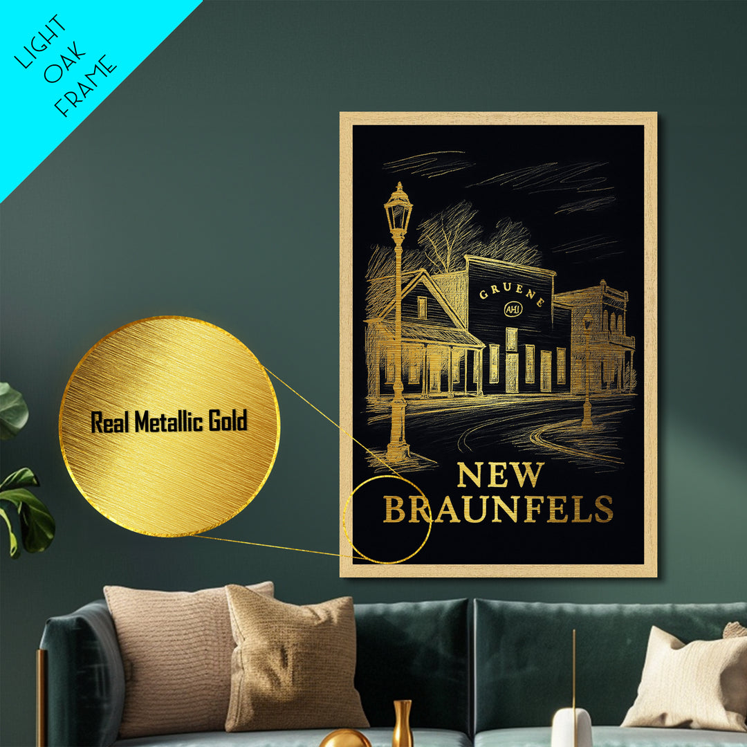New Haven Connecticut travel, Metallic Gold Print, Modern Skyline Wall Print, Metal Art, Wood Framed Art, Adventure Lover Gift
