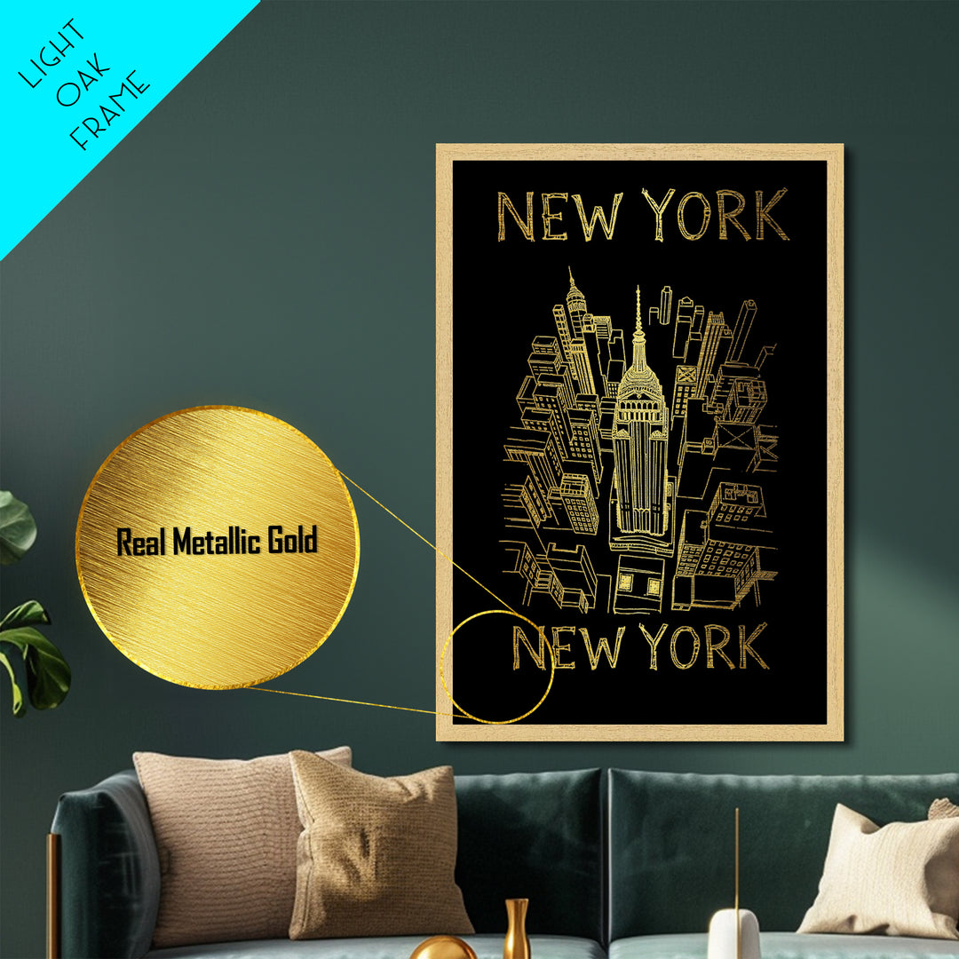 Norman Oklahoma travel, Metallic Gold Print, Modern House Art, Metal Art, Wood Framed Art, Traveler Gift, Destination Gift