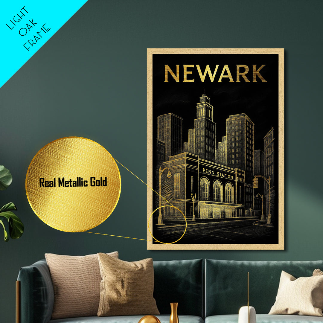 New Bedford Massachusetts travel, Metallic Gold Print, Modern House Art, Metal Art, Wood Framed Art, Traveler Gift, Destination Gift