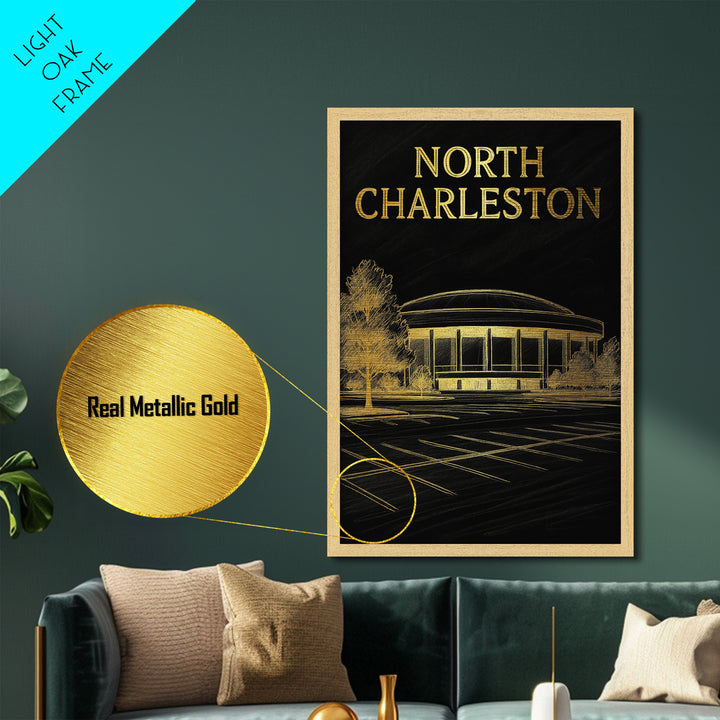 Oakland California art, Metallic Gold Art, Modern House Art, Metal Art, Wood Framed Art, Graduation Travel Gift, Travel Gift