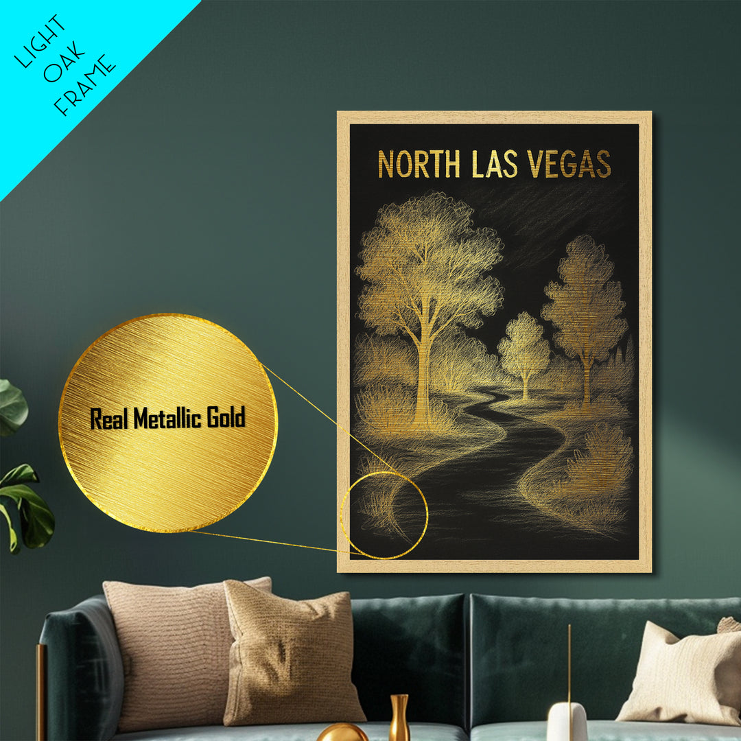 Oceanside California travel, Metallic Gold Print, College Dorm Décor, Metal Art, Wood Framed Art, Graduation Travel Gift, Traveler Gift