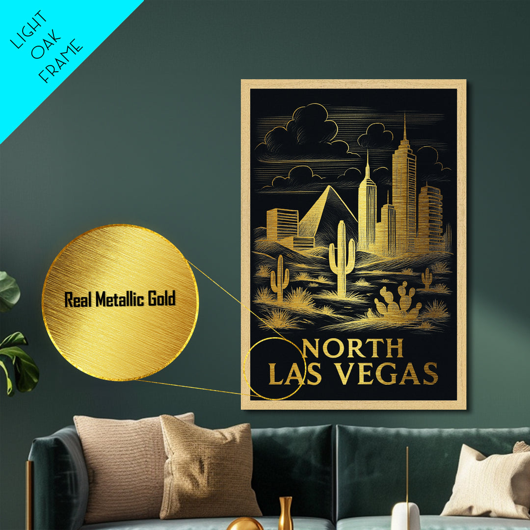 Oceanside California art, Metallic Gold Art, Best Friend Gifts, Metal Art, Wood Framed Art, Birthday Travel Gift, Destination Gift