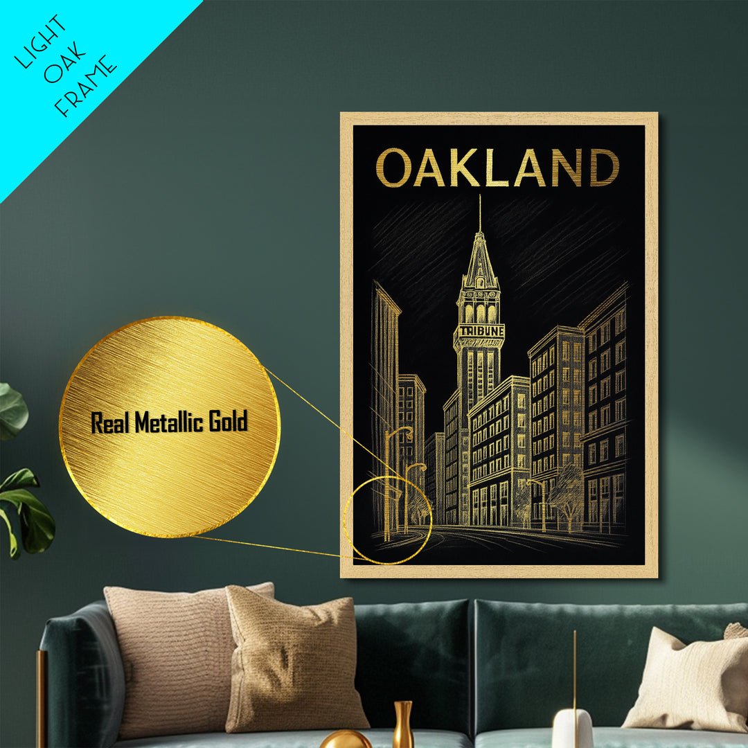 Odessa Texas travel, Metallic Gold Print, Modern Skyline Wall Print, Metal Art, Wood Framed Art, Adventure Lover Gift, Travel Gift