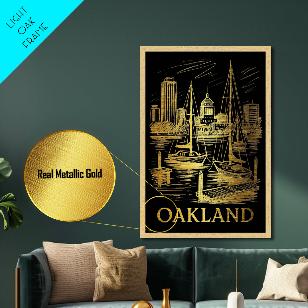 Odessa Texas art, Metallic Gold Art, Housewarming Gift, Metal Art, Wood Framed Art, Newlywed Travel Gift, Honeymoon Gift