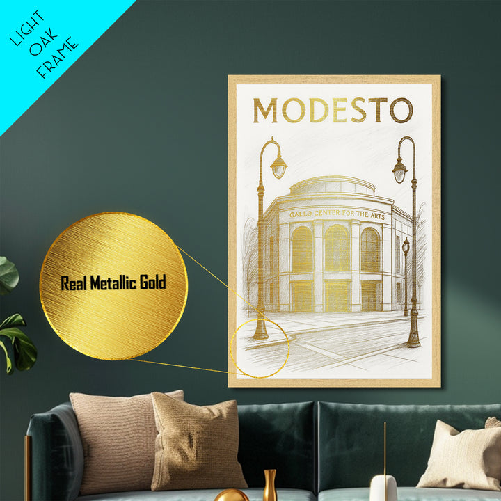 Mobile Alabama art, Metallic Gold Art, Travel Art Prints, Metal Art, Wood Framed Art, Adventure Lover Gift