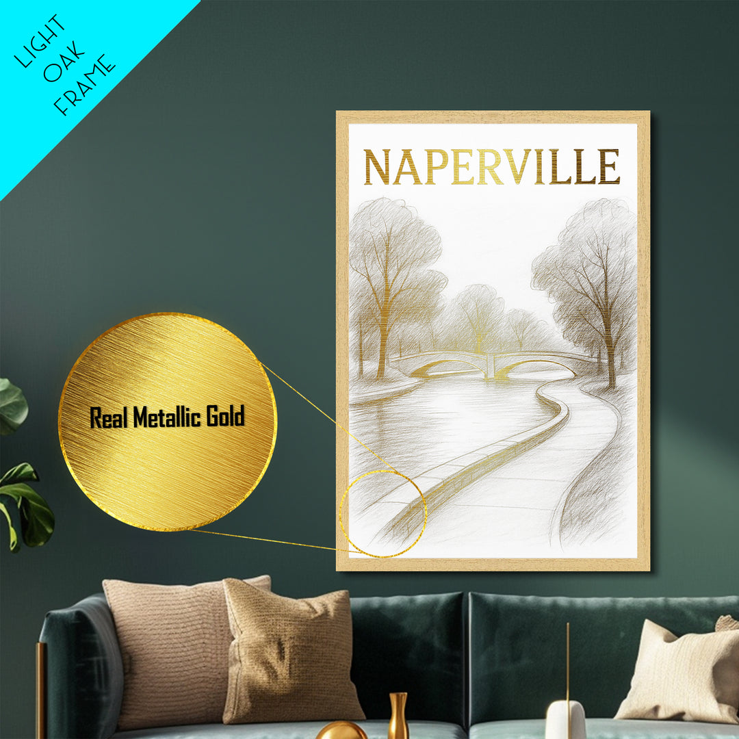Nampa Idaho art, Metallic Gold Art, Modern House Art, Metal Art, Wood Framed Art, Graduation Travel Gift, Travel Gift