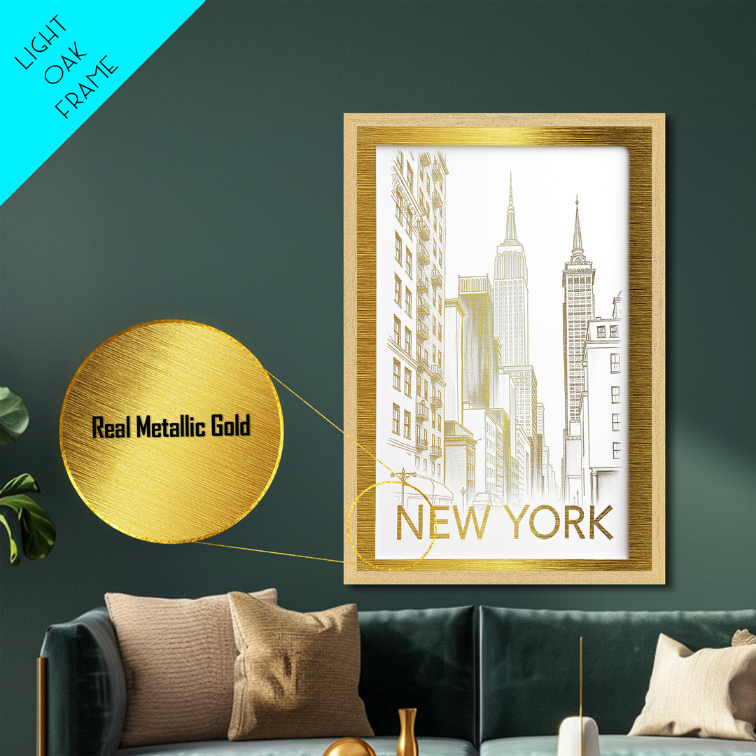 Norman Oklahoma travel, Metallic Gold Print, Modern House Art, Metal Art, Wood Framed Art, Traveler Gift, Destination Gift