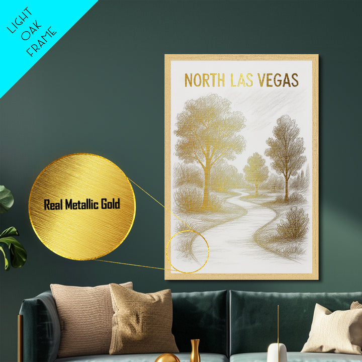 Oceanside California travel, Metallic Gold Print, College Dorm Décor, Metal Art, Wood Framed Art, Graduation Travel Gift, Traveler Gift