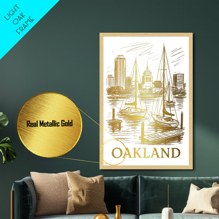 Odessa Texas art, Metallic Gold Art, Housewarming Gift, Metal Art, Wood Framed Art, Newlywed Travel Gift, Honeymoon Gift