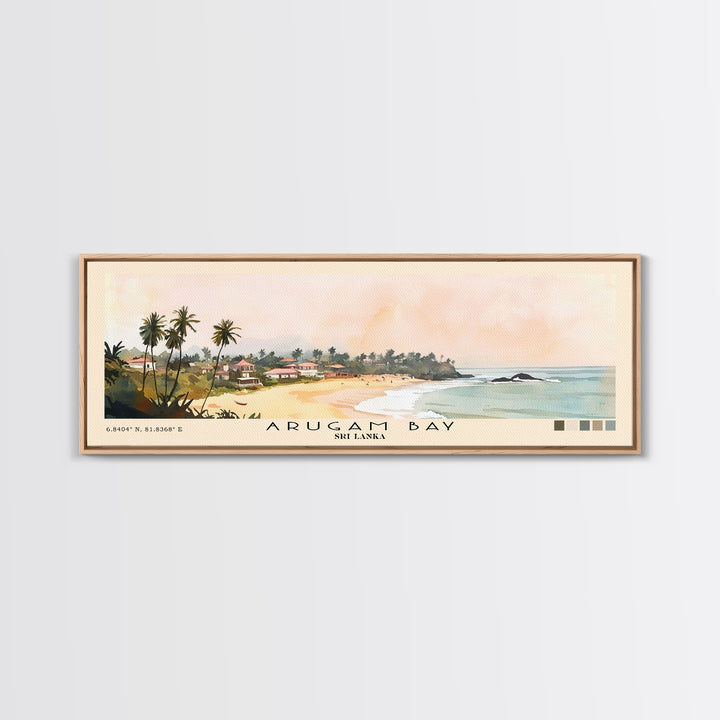 Arugam Bay, Sri Lanka Watercolor Print, Vacation Gift, Sri Lanka Wall Art, Vacation Wall Art, Vacatation Memories, Beach Decor, Beach Or Lakehouse Art