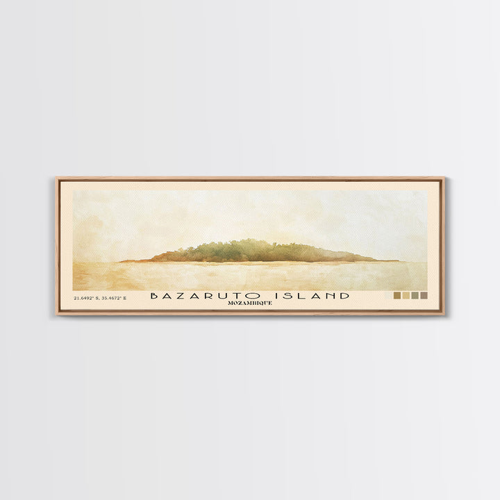 Bazaruto Island, Mozambique Watercolor Beach Print, Vacation Gift, Mozambique Wall Art, Beach Painting, Beach Decor, Beach Painting