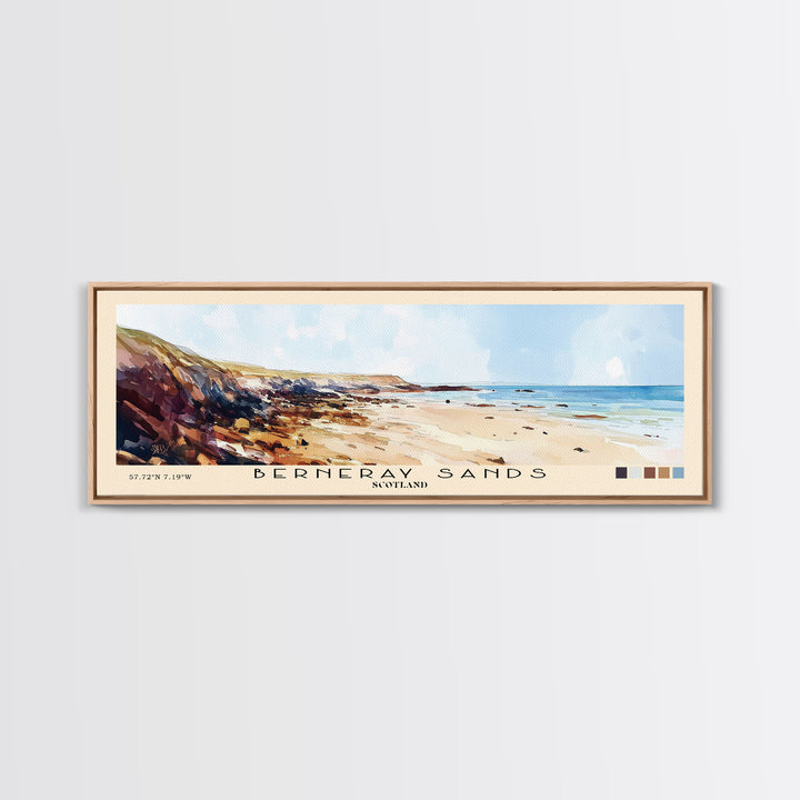 Berneray Sands, Scotland Watercolor Print, Vacation Gift, Scotland Wall Art, Vacation Wall Art, Vacatation Memories, Beach Decor, Beach Or Lakehouse Art