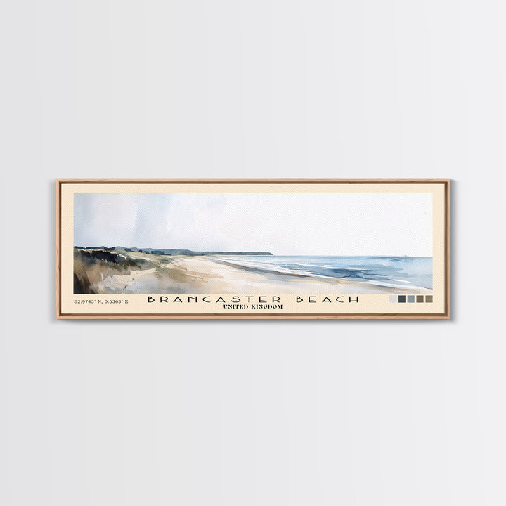 Brancaster Beach, United Kingdom Watercolor Print, Vacation Gift, United Kingdom Wall Art, Beach Painting, Beach Decor, Beach Or Lakehouse Art