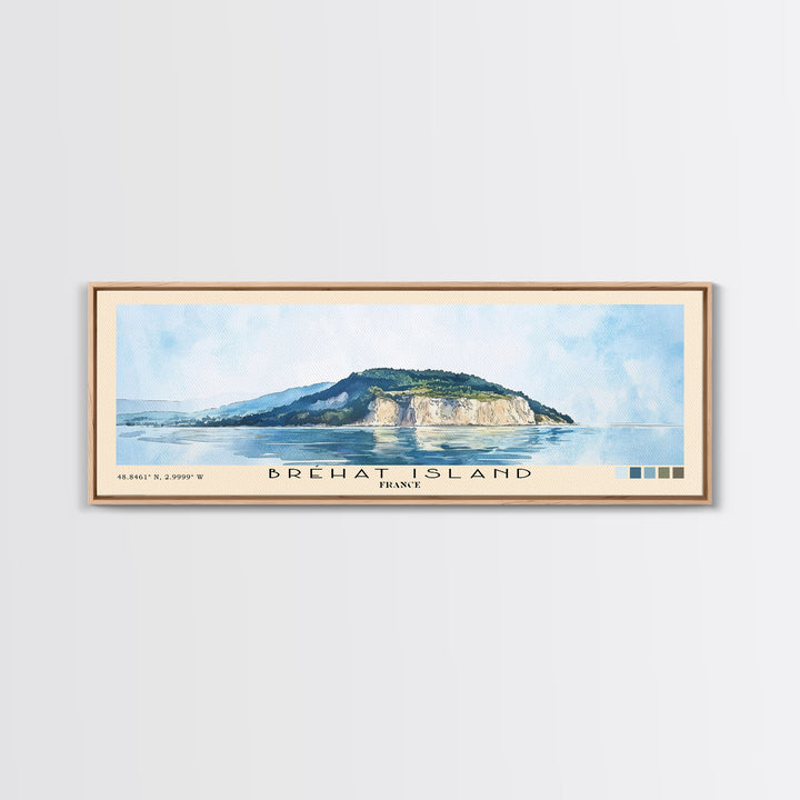 Bréhat Island, France Watercolor Beach Print, Vacation Gift, France Wall Art, Beach Painting, Beach Decor, Beach Painting