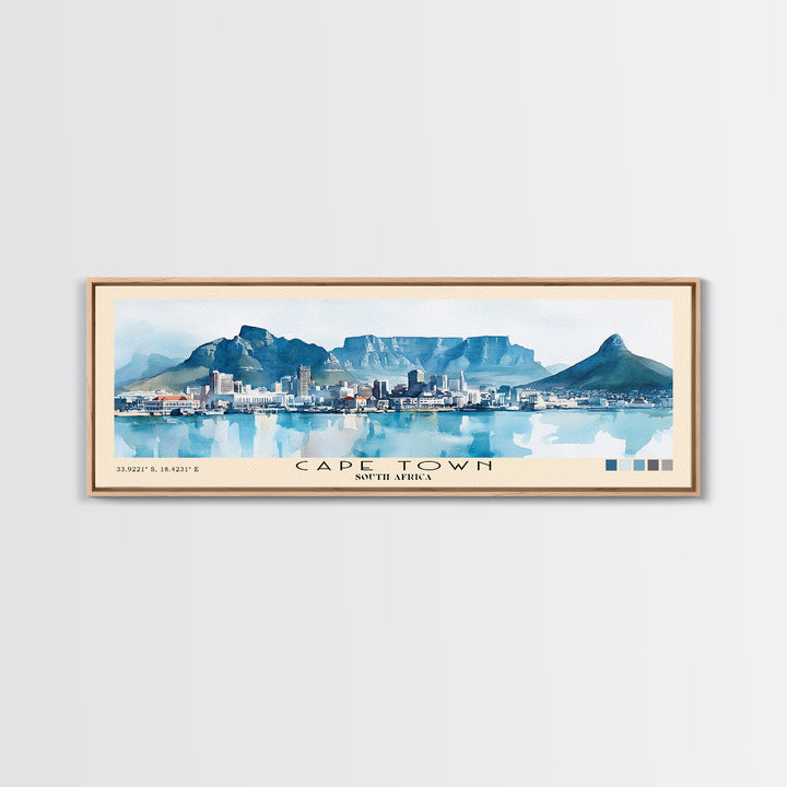 Cape Town, South Africa Watercolor Print, Vacation Gift, South Africa Wall Art, Vacation Wall Art, Vacatation Memories, Beach Decor, Beach Or Lakehouse Art