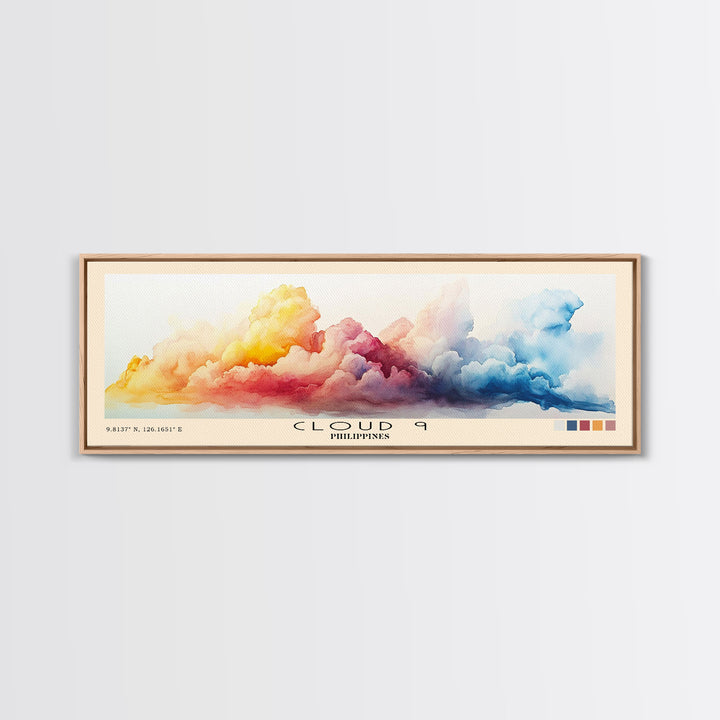 Cloud 9, Philippines Watercolor Print, Vacation Gift, Philippines Wall Art, Beach Painting, Beach Decor, Beach Or Lakehouse Art
