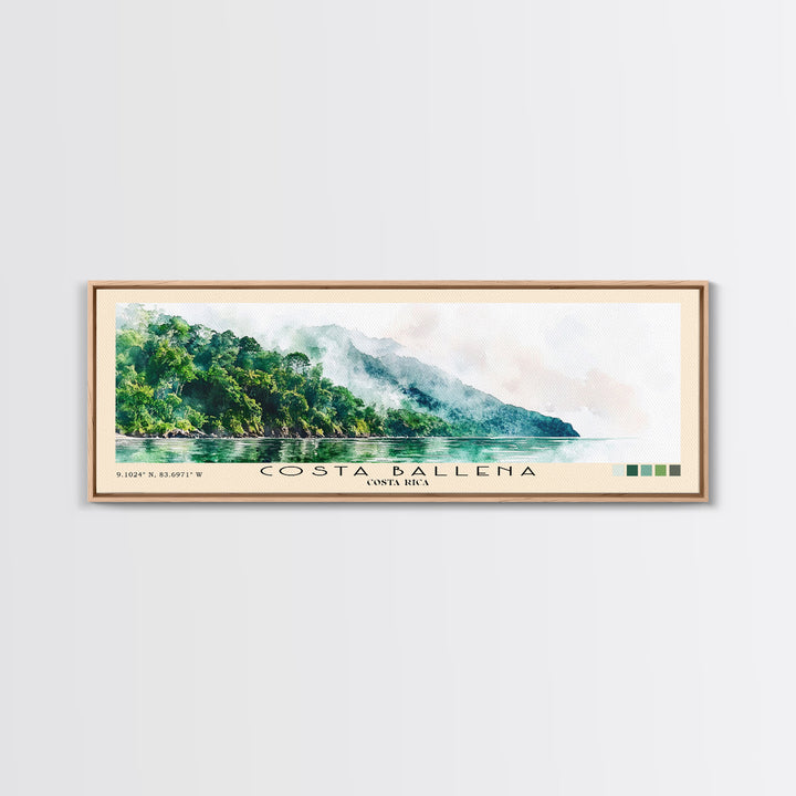Costa Ballena, Costa Rica Watercolor Print, Vacation Gift, Costa Rica Wall Art, Beach Painting, Beach Decor, Beach Or Lakehouse Art