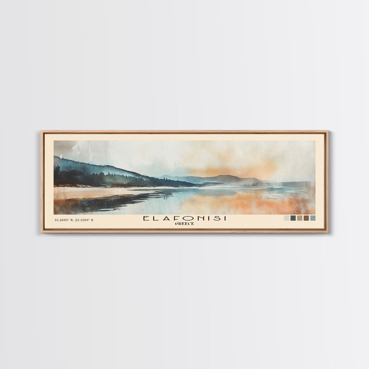 Elafonisi, Greece Watercolor Print, Vacation Gift, Greece Wall Art, Vacation Wall Art, Vacatation Memories, Beach Decor, Beach Or Lakehouse Art