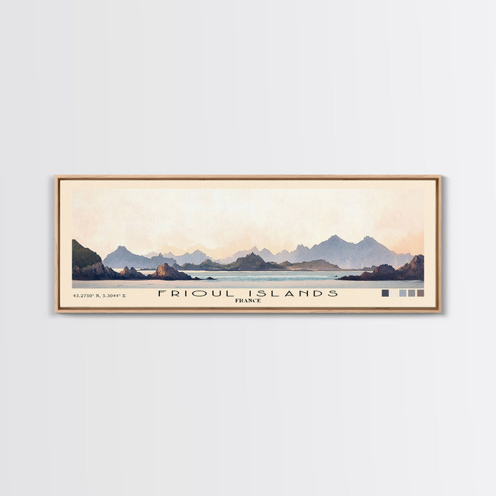 Frioul Islands, France Watercolor Print, Vacation Gift, France Wall Art, Vacation Wall Art, Vacatation Memories, Beach Decor, Beach Or Lakehouse Art