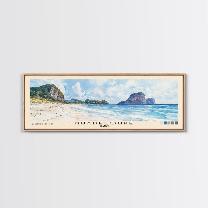 Guadeloupe, France Watercolor Print, Vacation Gift, France Wall Art, Vacation Wall Art, Vacatation Memories, Beach Decor, Beach Or Lakehouse Art