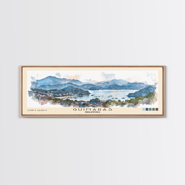 Guimaras, Philippines Watercolor Print, Vacation Gift, Philippines Wall Art, Beach Painting, Beach Decor, Beach Or Lakehouse Art